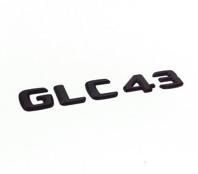 圓夢工廠 Benz 賓士 GLC X253 C253 GLC43 2015~2019 後車箱 尾門字貼字標車標 消光黑