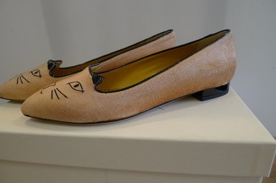 超人氣品牌 CHARLOTTE OLYMPIA Kitty slippers 娃娃鞋 37 號現貨