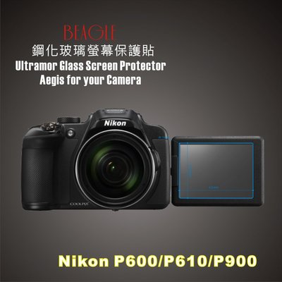 (BEAGLE)鋼化玻璃螢幕保護貼Nikon P900/P610/B600專用-可觸控-抗油汙-耐刮9H-防爆-台灣製