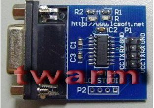 《德源科技》r)RS232轉TTL 3.3v串口 藍牙模塊(母頭)可用匹配調試板 帶收發指示燈