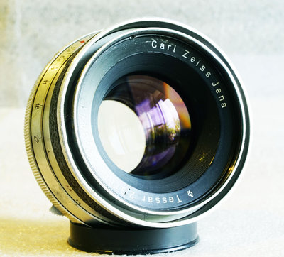 【悠悠山河 】稀有鏡 收藏級 Carl Zeiss Jena Tessar 80mm F2.8 1Q頂級鏡 P6 光學完美無瑕 無刮無霉無霧無塵 單眼,微單可用