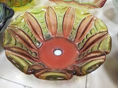 FUO衛浴: 琉璃款 藝術 強化玻璃碗公盆(BW42424)