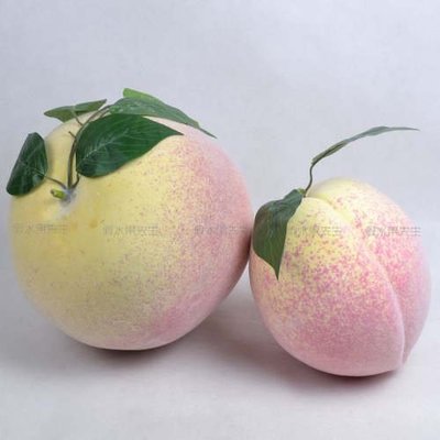 [MOLD-D242]仿真水果假蔬菜塑料模型 攝影道具 客廳裝飾品泡沫仿真特大號桃子