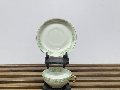丹麥正版皇家哥本哈根瓷器 手繪描金茶具杯碟