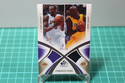 Kobe bryant Lamar Odom 2005-06 SP Game Used 限量50張 金版 湖人隊雙球衣卡