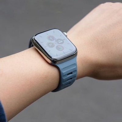 森尼3C-SPIGEN 透氣矽膠錶帶 APPLE WATCH錶帶 防水 S8 7 6 SE ULTRA 蘋果手錶錶-品質保證