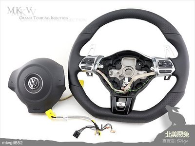 [北美惡兔- 福斯原廠 POLO GTI 多功能 方向盤 帶撥片 氣囊 ] VW 6R DSG 1.4 VAG RDX