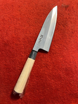 日本廚具刀 家用廚刀 家用菜刀 手工鍛打魚頭菜切刀 品相如圖