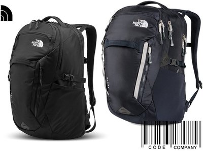 =CodE= THE NORTH FACE SURGE BACKPACK 機能後背包(黑.藍) NF0A3ETV 筆電
