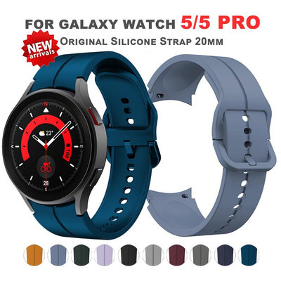 SAMSUNG 原裝矽膠錶帶運動手鍊錶帶兼容三星 Watch6 43mm47mm watch5/4 40 44mm Wa