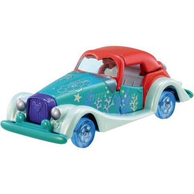 花見雜貨~日本進口 全新正版 迪士尼 公主 Ariel 小美人魚 造型 模型車 TOMICA 多美 小汽車 玩具車 擺飾