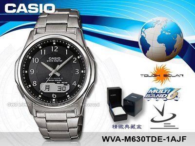 CASIO 手錶專賣店 國隆_CASIO電波_WVA-M630TDE-1A JF日系_數字黑面_太陽能_電波_男錶
