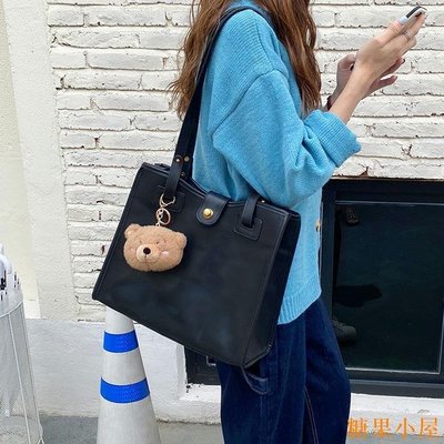 現貨熱銷-【Yammy】韓版新款復古質感手提包 大容量百搭肩背包側背包