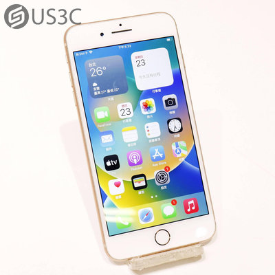 【US3C-青海店】【一元起標】公司貨 Apple iPhone 8 Plus 256G 金色 5.5吋 Touch ID 廣色域拍攝 防潑抗水 二手手機
