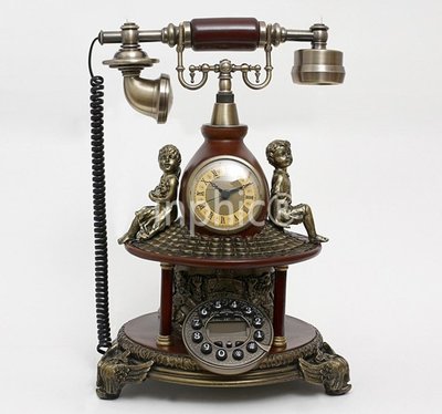 INPHIC-別墅歐式電話座機時尚 復古電話 天使童年仿舊電話