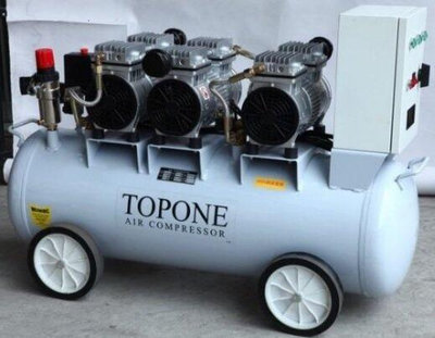 【優質五金~來電詢價】TOPONE 5.5HP*62L 無油式空壓機 超靜音 空壓機 6汽缸 單相220V 空氣壓縮機