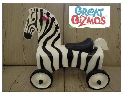 二手~英國 Great Gizmos 斑馬造型兒童滑步車(類Baghera)
