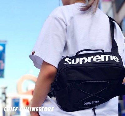 潮牌kin-全新正品 17SS Supreme 42th Waist Bag 腰包 側背包 肩背包 斜挎包 旅行 運動