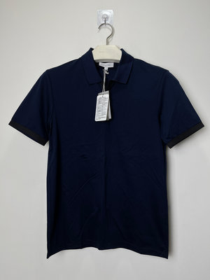 MJK 2501元起標 全新 Calvin Klein 海軍藍色 合身版型 短袖純棉 涼感POLO衫 S號