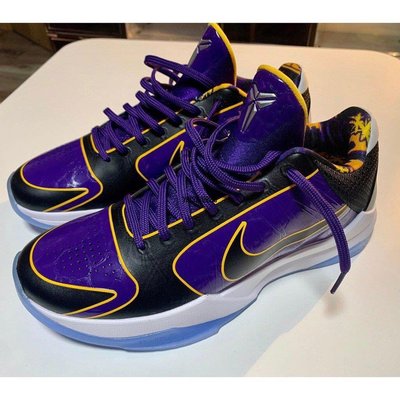 【正品】Nike Kobe V Protro 紫 金 黑 5X Champ 五冠 湖人 籃球 【ACS】 CD4991-500潮鞋