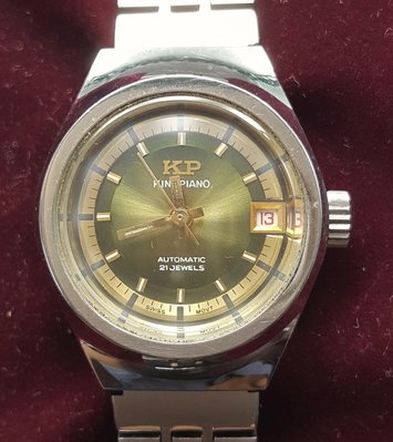 OQ精品腕錶瑞士KP自動上鍊女錶機械錶全新庫存瑞士ETA 機芯水晶玻璃鏡面不含龍頭23 M M未帶新錶。
