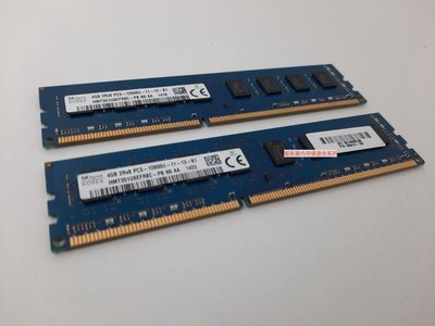 現代 HMT351U6CFR8C-PB 4G DDR3 1600 2Rx8 PC3-12800U桌機記憶體