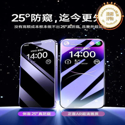 適用[ar防窺膜]1415防窺鋼化膜iphone13promax防偷窺12pro手