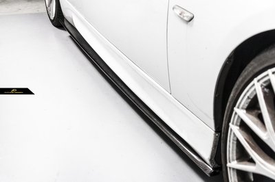 【政銓企業有限公司】BMW E90 E91 MTECH 專用 高品質 雙面 抽真空 卡夢 側裙 定風翼 免費安裝 現貨