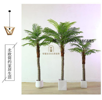 仿真綠植仿真椰子樹盆栽客廳盆景裝飾拍攝道具仿真葵樹假樹定制家居仿真植物