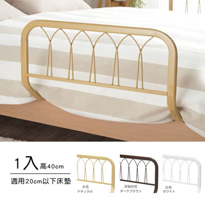 1入【40cm高鐵線設計床邊護欄】床靠/床圍/床邊架(適用床墊厚度20cm↓) 日本設計台灣製造