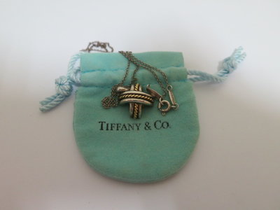 Tiffany &amp; Co 蒂芬妮 18k金&amp;925純銀項鍊(真品)