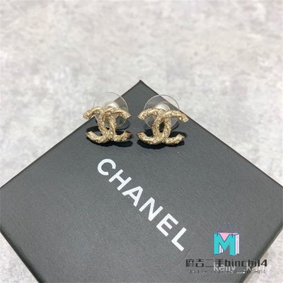 【二手】正品Chanel 螺旋雙C 耳環