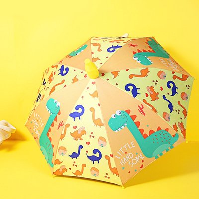 雨傘印logo卡通兒童傘全自動可愛兒童雨傘幼兒園遮陽廣告傘