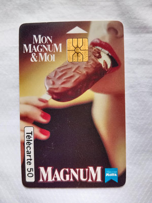 收藏電話卡 Mon Magnum & Moi 巧克力冰棒法國歐洲