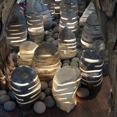 自然型原石石燈(庭園燈)