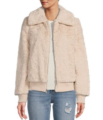 UGG Viviana Faux Fur Exaggerated Collar Diamond Quilted Bomb