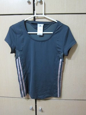 衣市藍~adidas clima365 女運動排汗短袖T恤 (XS~鐵灰~) (220901)