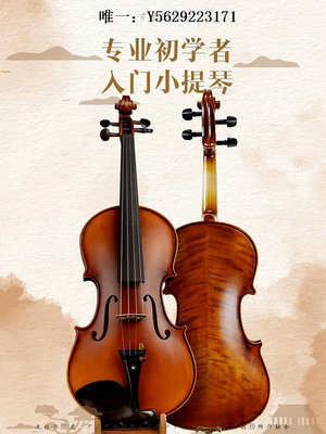 小提琴SUZUKI鈴木小提琴學生兒童初學者入門級樂器專業考試手工實木提琴手拉琴