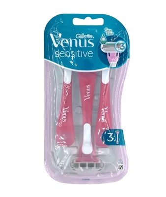 Gillette Venus 拋棄式 除毛刀 美體刀  女性專用 敏感款 英國版   每包3支
