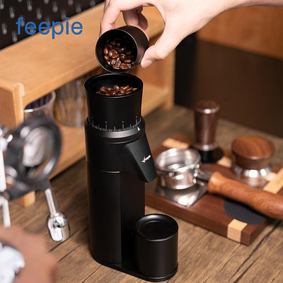 Feepie啡派戰斧電動磨豆機意式手沖咖啡咖啡豆研磨機全自動研磨器