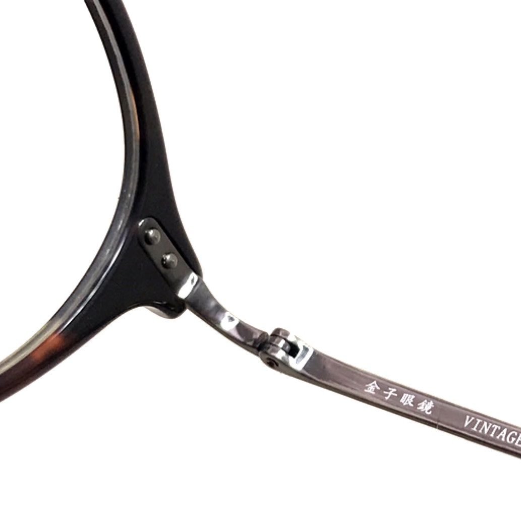 本閣】金子眼鏡vintage KV88 日本手工眼鏡光學圓雙色超輕純鈦賽璐珞增