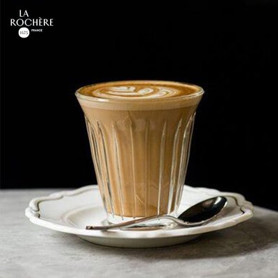 法國進口LA ROCHERE拿鐵杯意式咖啡杯北歐經典Zinc玻璃杯水杯