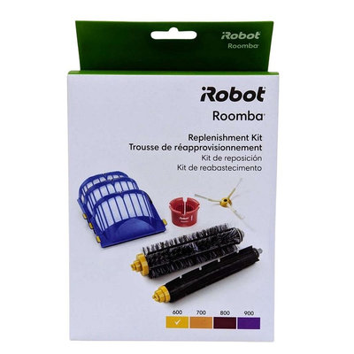 iRobot Roomba 600 原廠 套件組 膠刷毛刷1對 + AeroVac濾網3片 + 邊刷1支