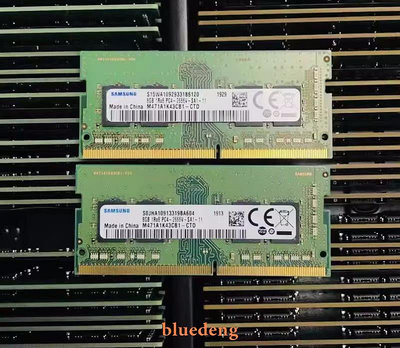 三星DDR4 8G 2666 1RX8 PC4-2666V 筆電記憶體M471A1K43CB1-CTD