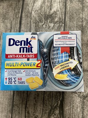 德國 dm Denkmit 洗衣機槽汙垢清潔錠 衣服保護錠(15g*60錠)/盒