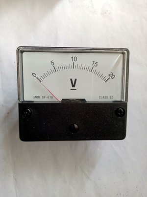 SF-670 DC0~20V指針式直流電壓錶頭
