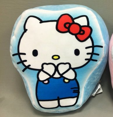 Hello Kitty 正反面 2D 抱枕 藍 三麗鷗正版授權