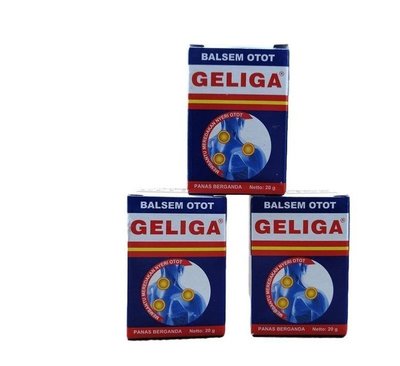 康康樂　印尼正品 GELIGA 鷹標牌 大瓶40g 酸痛膏 按摩膏 2件免運