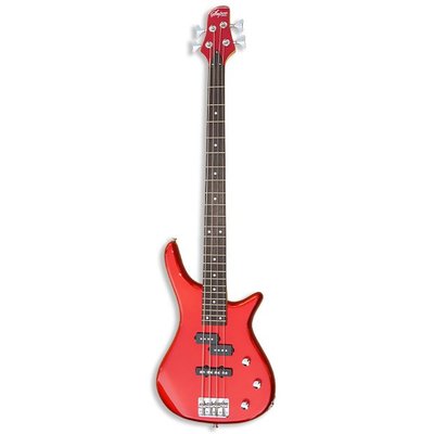 【六絃樂器】全新超輕薄 Super HB-026 紅色電貝斯 IBANEZ 型 / 最適合亞洲人或女生尺寸！