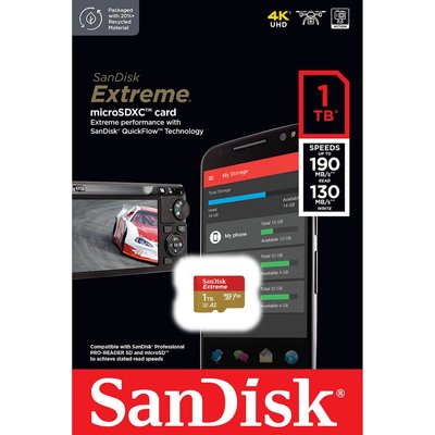 含稅附發票 SanDisk 1TB 1T Extreme microSDXC UHS-I (V30)(A2) 記憶卡